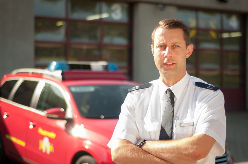Heinz Dieter Abels, Leiter der Feuerwehr Jüchen